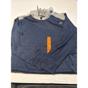 Adidas Hoodie Men's 2XL Long Sleeve Climawarm Hoodie Blue/gray